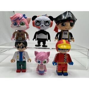 Ryan’s World Figure Lot Ryan Combo Panda Alpha Lexa Mystery Toy Figures 6